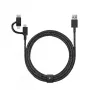 Cable USB Native Union BELT-ULC-CS-BLK-NP 2 m USB-A a USB-C/Micro-USB-A/Lightning negro