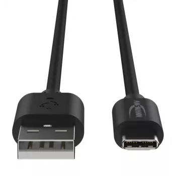 Cable USB Ansmann 1700-0130 1 m USB-A USB-C negro