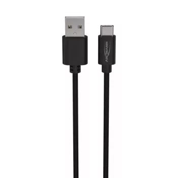 Cable USB Ansmann 1700-0130 1 m USB-A USB-C negro