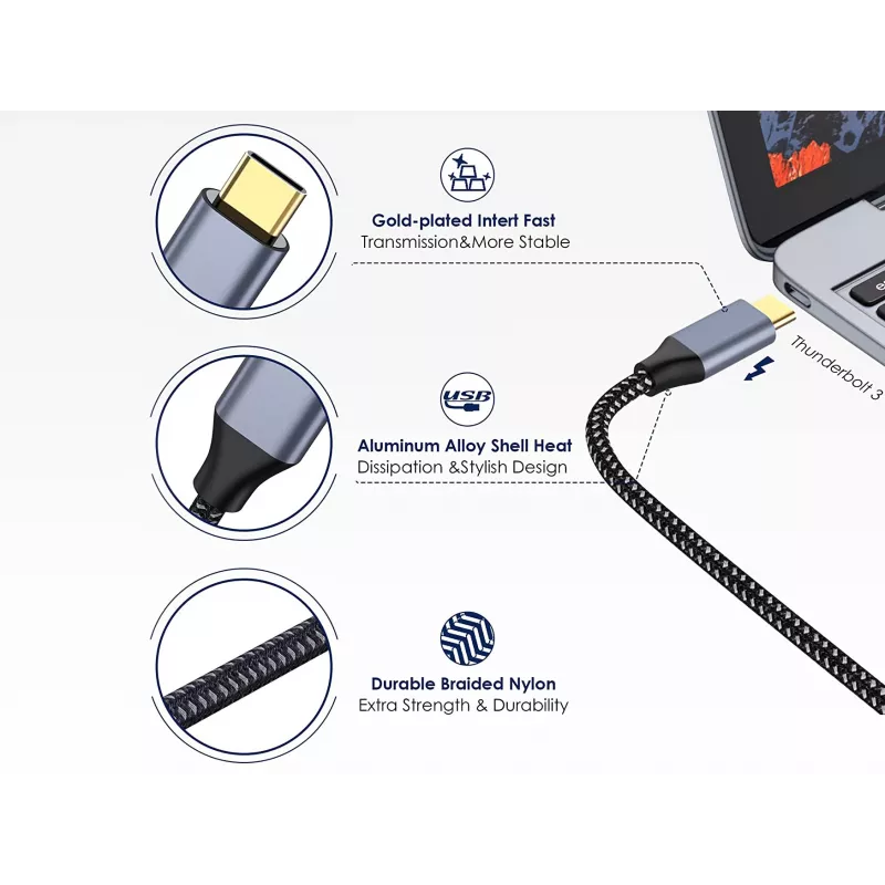 Cable Conceptronic USB-C a HDMI, macho a macho, 4K 60Hz, 2 m, USB Type-C, HDMI, macho, macho, recto