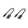 Adaptador OTG Conceptronic ABBY11B USB-C a USB-A, pack de 2, 20 cm