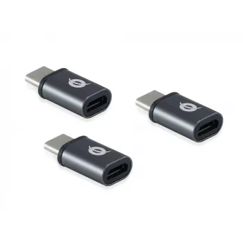 Adaptador OTG Conceptronic DONN USB-C a Micro USB pack de 3