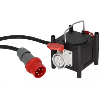 Alargador de corriente Brennenstuhl 2m 2 tomas AC Exterior Negro Rojo Blanco
