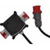 Alargador de corriente Brennenstuhl 2m 2 tomas AC Exterior Negro Rojo Blanco