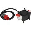 Alargador de corriente Brennenstuhl 2m 2 tomas AC Exterior Negro Rojo Blanco