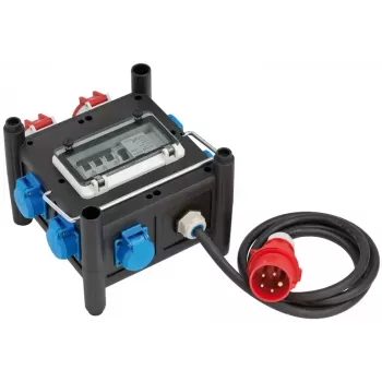 Alargador de corriente Brennenstuhl 1153690200 2m 7 tomas AC Interior Negro Azul Rojo
