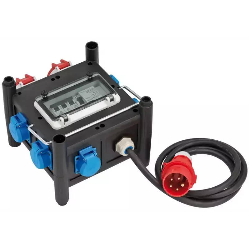 Alargador de corriente Brennenstuhl 1153690200 2m 7 tomas AC Interior Negro Azul Rojo