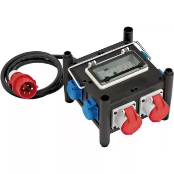 Alargador de corriente Brennenstuhl 1153690200 2m 7 tomas AC Interior Negro Azul Rojo