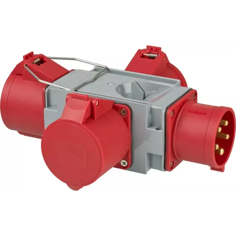 Adaptador de enchufe Brennenstuhl 1081670 400V 32A Gris Rojo