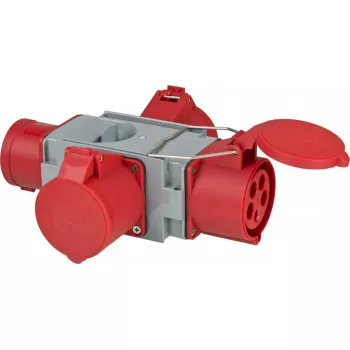 Adaptador de enchufe Brennenstuhl 1081670 400V 32A Gris Rojo