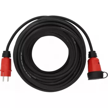 Cable alargador Brennenstuhl 9161250110 25 m 1 toma AC Exterior Negro Rojo