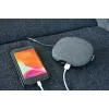 Brennenstuhl estilo estación de carga con superficie textil, 3 m, 1 toma + 2 USB, antracita/negro