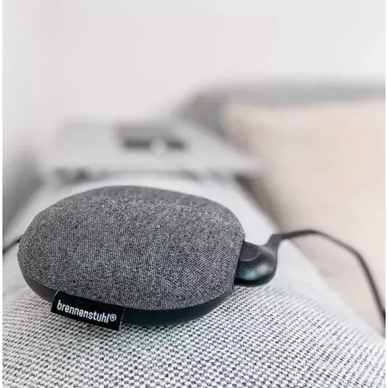 Brennenstuhl estilo estación de carga con superficie textil, 3 m, 1 toma + 2 USB, antracita/negro