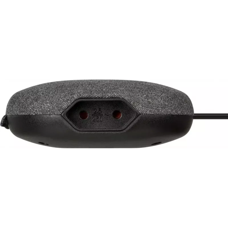 Brennenstuhl estilo estación de carga con superficie textil, 3 m, 1 toma + 2 USB, antracita/negro