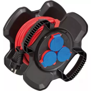 Alargador de corriente Brennenstuhl 1169710100 10 m 3 tomas de corriente para exterior negro rojo