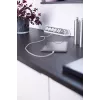 Alargador de corriente Brennenstuhl 1153590620 2m 6 tomas de corriente interior plata blanco