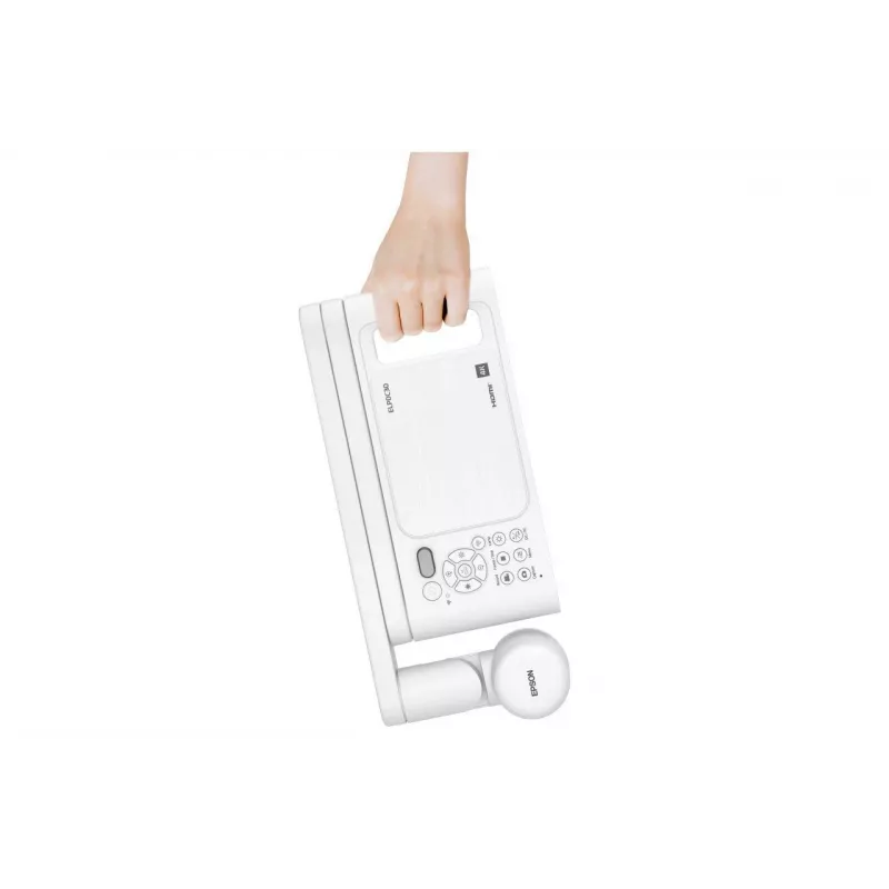 Epson ELPDC30 V12HB09080 cámara de documentos, 4K UHD (3840 x 2160), 13 MP, zoom digital 23x / óptico 10x, CMOS, HDMI/USB/Wi-Fi, blanca