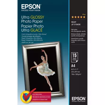 Epson Ultra Glossy Photo Paper - A4 - 15 hojas