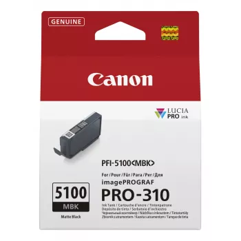 Cartucho de tinta Canon PFI-5100 MBK 1 ud. original negro mate