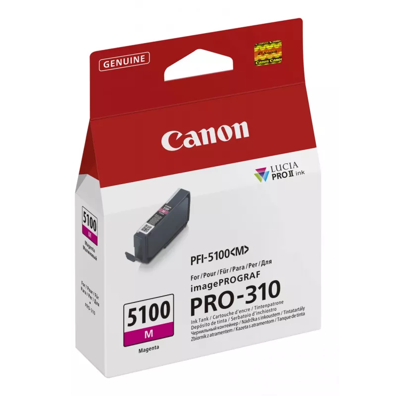 Cartucho de tinta Canon PFI-5100 M 1 ud. original magenta