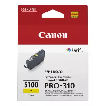 Cartucho de tinta Canon PFI-5100 Y 1 ud. original amarillo