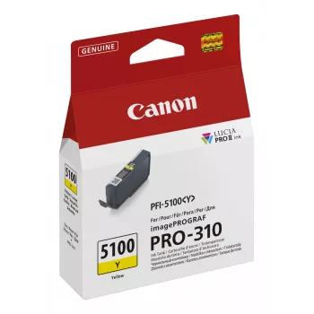 Cartucho de tinta Canon PFI-5100 Y 1 ud. original amarillo