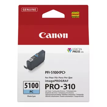 Cartucho de tinta Canon PFI-5100 PC 1 ud. original cian fotográfico