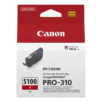 Cartucho de tinta Canon PFI-5100 R 1 ud. original rojo