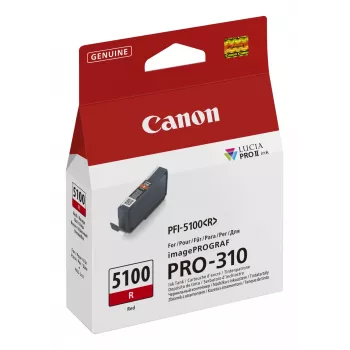 Cartucho de tinta Canon PFI-5100 R 1 ud. original rojo