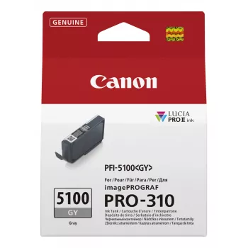Cartucho de tinta Canon PFI-5100 GY 1 ud. original gris