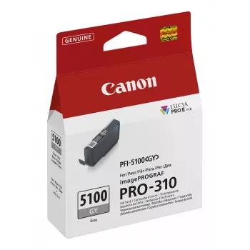 Cartucho de tinta Canon PFI-5100 GY 1 ud. original gris