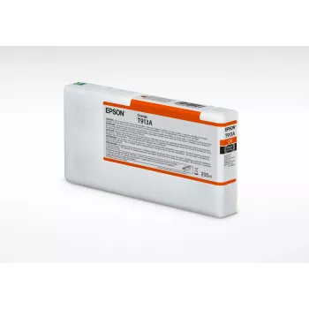 Cartucho de tinta Epson T913A naranja (200 ml), rendimiento estándar, naranja, tinta pigmentada, 200 ml, 1 ud.
