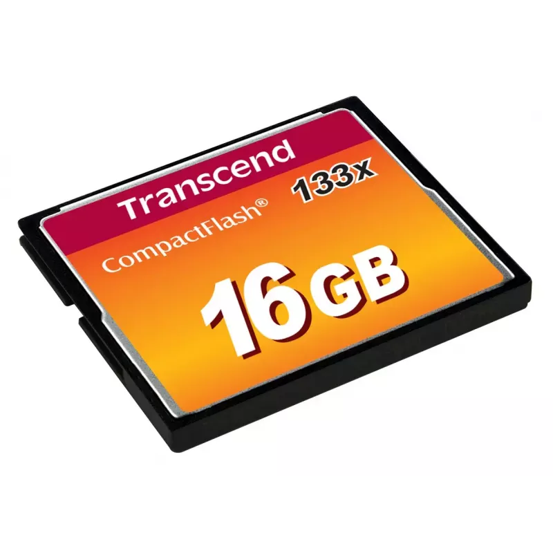 Tarjeta CompactFlash Transcend TS16GCF133 16 GB, 50 MB/s lectura, 20 MB/s escritura