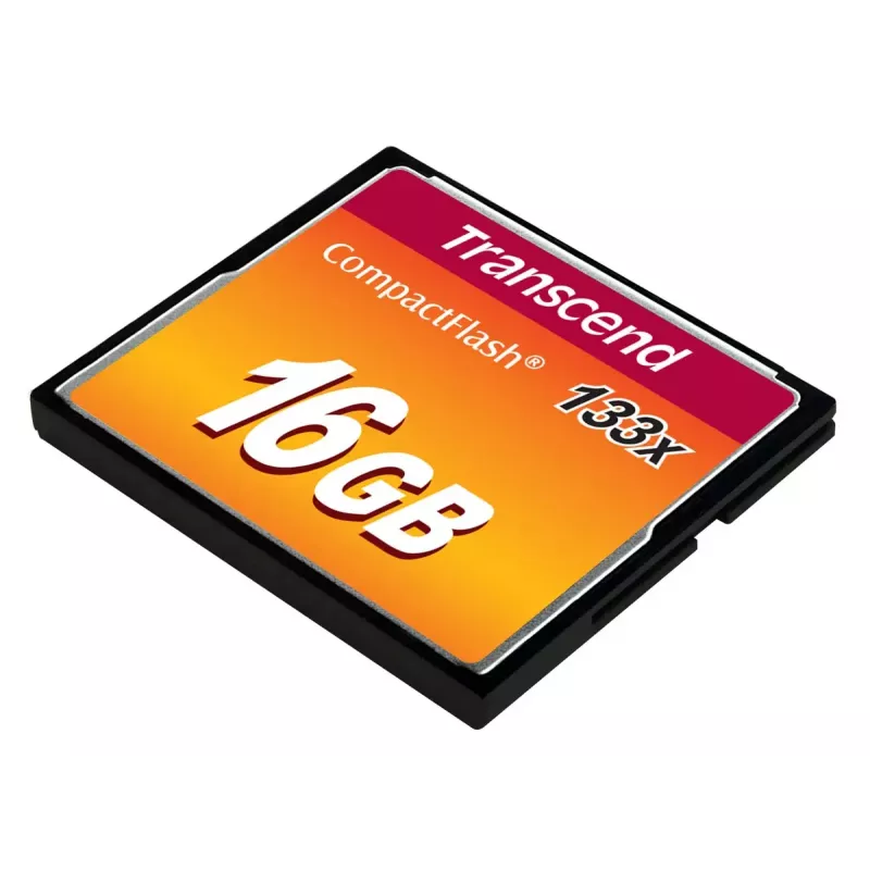 Tarjeta CompactFlash Transcend TS16GCF133 16 GB, 50 MB/s lectura, 20 MB/s escritura
