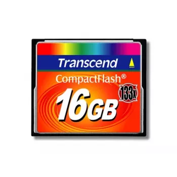Tarjeta CompactFlash Transcend TS16GCF133 16 GB, 50 MB/s lectura, 20 MB/s escritura