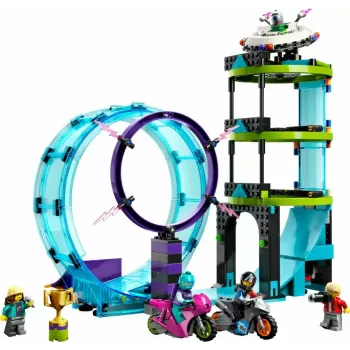 LEGO Set LEGO City Stuntz 60361 Ultimate Stunt Riders Challenge – Set de juego de moto acrobática
