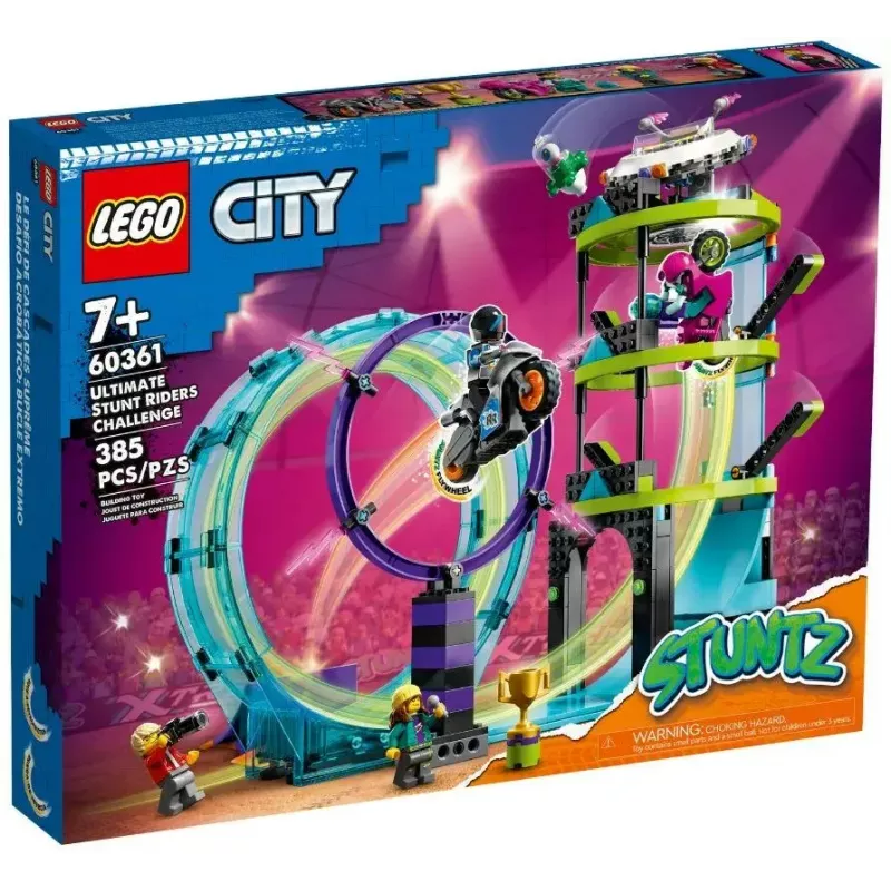 LEGO Set LEGO City Stuntz 60361 Ultimate Stunt Riders Challenge – Set de juego de moto acrobática