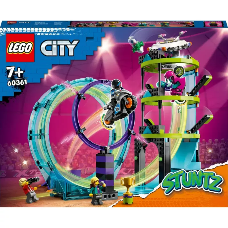 LEGO Set LEGO City Stuntz 60361 Ultimate Stunt Riders Challenge – Set de juego de moto acrobática