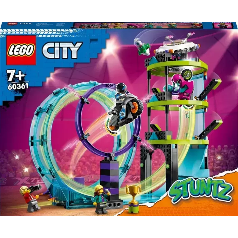 LEGO Set LEGO City Stuntz 60361 Ultimate Stunt Riders Challenge – Set de juego de moto acrobática