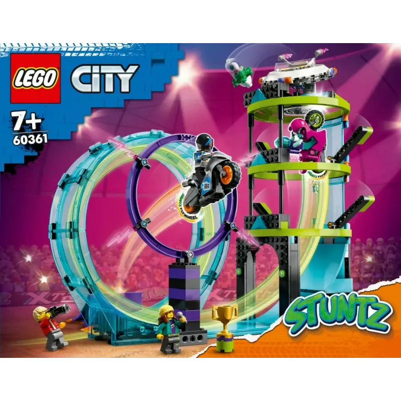 LEGO Set LEGO City Stuntz 60361 Ultimate Stunt Riders Challenge – Set de juego de moto acrobática