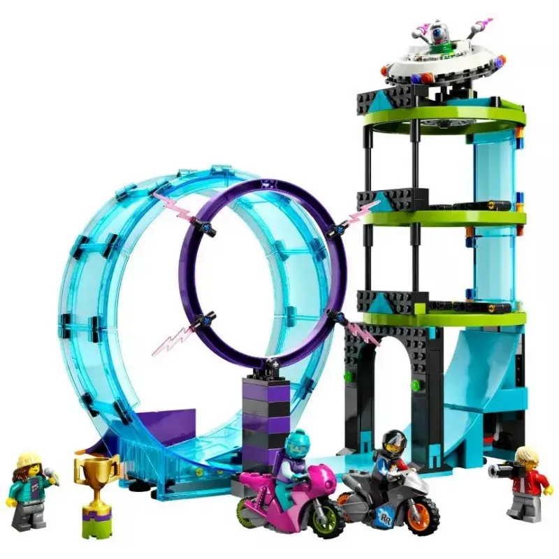 LEGO Set LEGO City Stuntz 60361 Ultimate Stunt Riders Challenge – Set de juego de moto acrobática