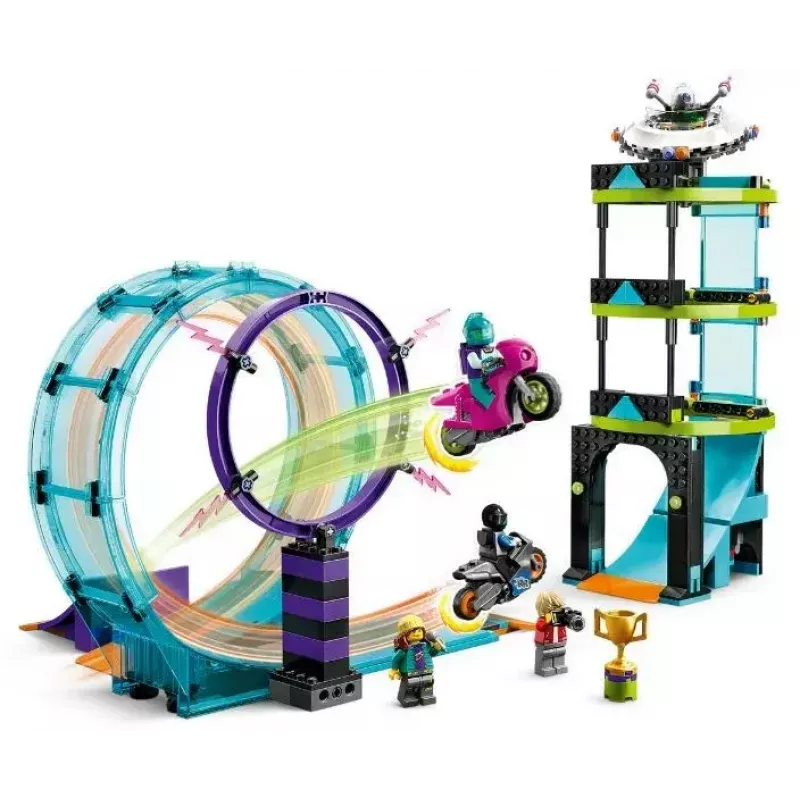 LEGO Set LEGO City Stuntz 60361 Ultimate Stunt Riders Challenge – Set de juego de moto acrobática