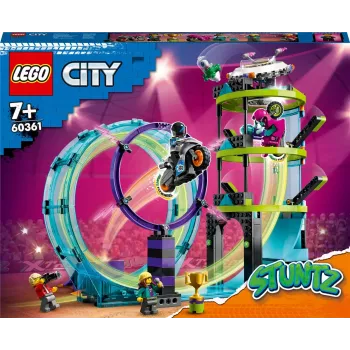 LEGO Set LEGO City Stuntz 60361 Ultimate Stunt Riders Challenge – Set de juego de moto acrobática