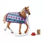schleich HORSE CLUB Pura Sangre Inglés con manta, cuadra, caballos, 5 año(s), multicolor, plástico