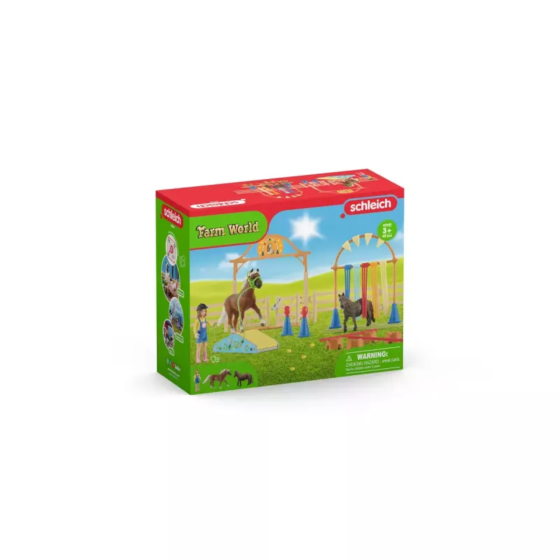 Entrenamiento de agilidad con poni Schleich 42481 Multicolor Plástico 3-8 años