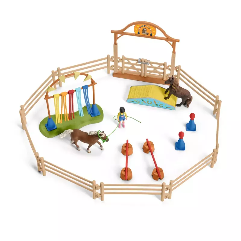 Entrenamiento de agilidad con poni Schleich 42481 Multicolor Plástico 3-8 años