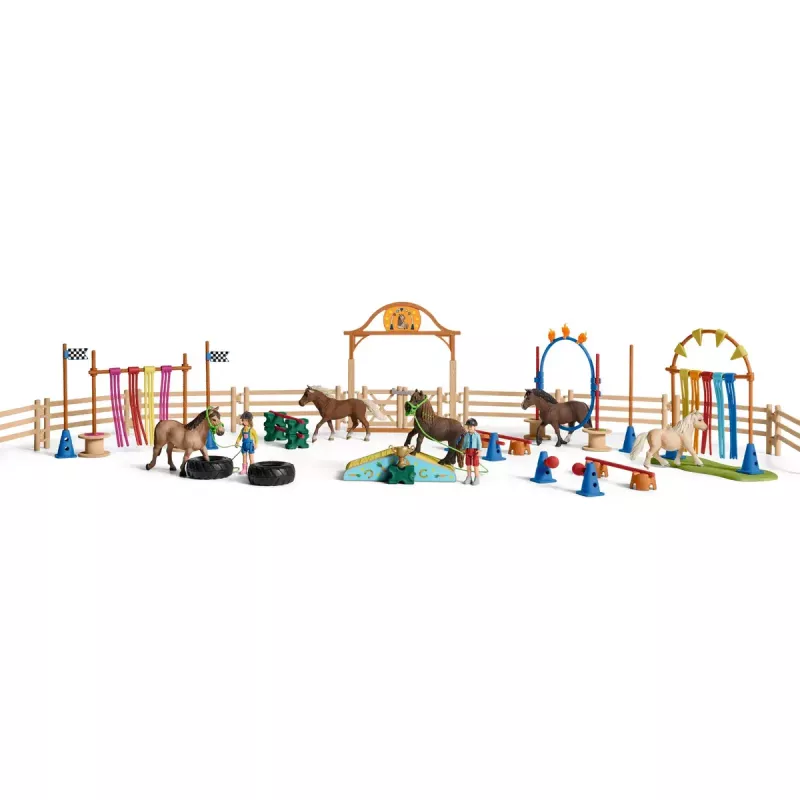 Entrenamiento de agilidad con poni Schleich 42481 Multicolor Plástico 3-8 años