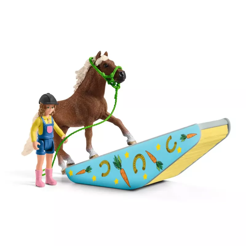 Entrenamiento de agilidad con poni Schleich 42481 Multicolor Plástico 3-8 años