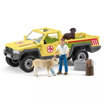 Visita al veterinario en la granja Schleich FARM WORLD 42503