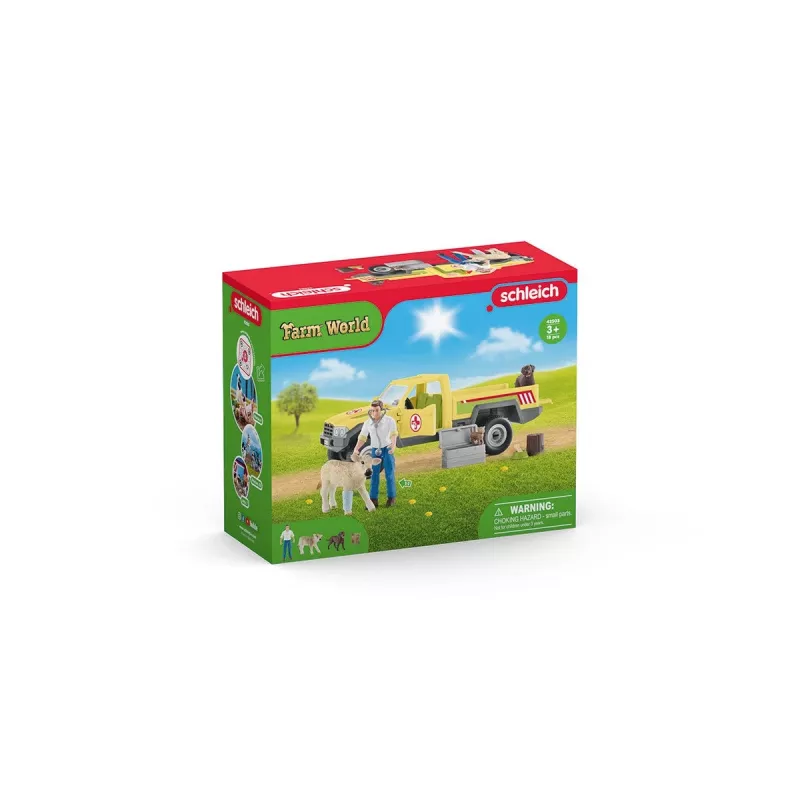 Visita al veterinario en la granja Schleich FARM WORLD 42503